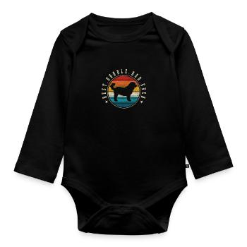 Goldendoodle Dog The Dood Gift - Organic Longsleeve Baby Bodysuit - black - Front