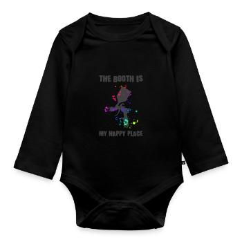 Tuner de voiture Peintre Cadeau - Body Bébé bio manches longues - noir - Devant