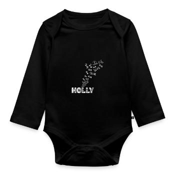 Fisherman Holly - Organic Longsleeve Baby Bodysuit - black - Front
