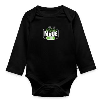 Parfüm Fragrance Perfüm Perfume Parfum Duft - Baby Bio-Langarm-Body - Schwarz - Vorne