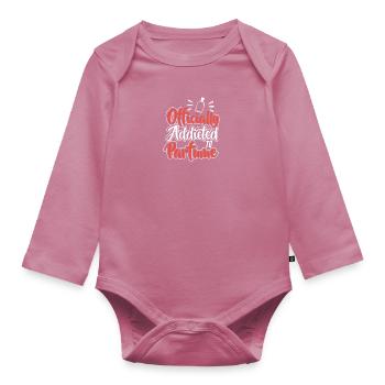 Parfüm Fragrance Perfüm Perfume Parfum Duft - Baby Bio-Langarm-Body - Mauve - Vorne