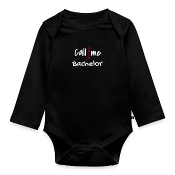 Bachelor 2023 Graduation - Body Bébé bio manches longues - noir - Devant