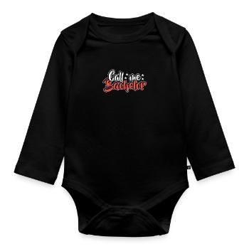 Bachelor bestanden Abschluss Promotion Sponsion - Baby Bio-Langarm-Body - Schwarz - Vorne