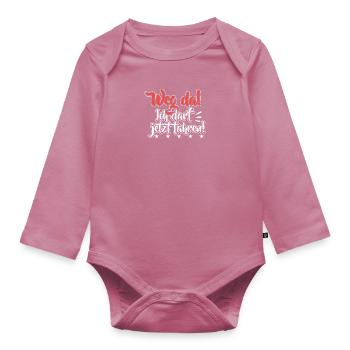 Führerschein bestanden Fahrprüfung Fahranfänger - Baby Bio-Langarm-Body - Mauve - Vorne