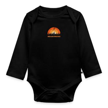 Vintage Breckenridge Colorado Fan rétro Cool - Body Bébé bio manches longues - noir - Devant
