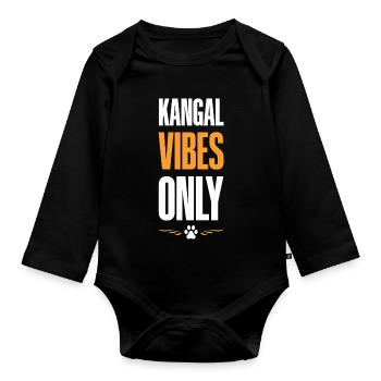 Kangal Vibes uniquement - Body Bébé bio manches longues - noir - Devant
