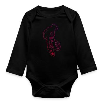 BMX garçons BMX vélo Femmes vélo BMX vélo - Body Bébé bio manches longues - noir - Devant