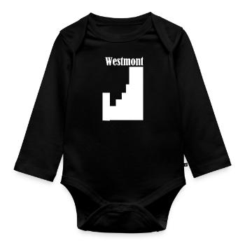 Westmont - Organic Longsleeve Baby Bodysuit - black - Front