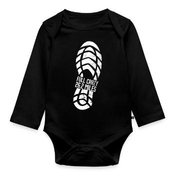 26.2 Meilen Marathon - Marathonläufer - Baby Bio-Langarm-Body - Schwarz - Vorne