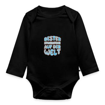 Berufung Stuckateur - Baby Bio-Langarm-Body - Schwarz - Vorne