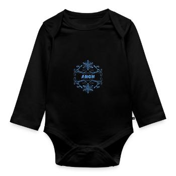 Aron - Baby Bio-Langarm-Body - Schwarz - Vorne