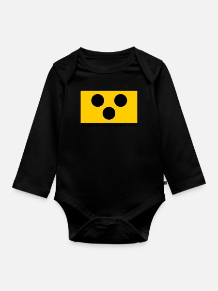 Blind. Ich kann da alles nicht mehr sehen - Baby Bio-Langarm-Body - Schwarz