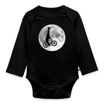 fou - Body Bébé bio manches longues - noir - Devant