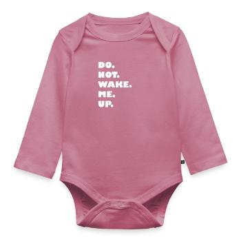 NE PAS APPLIQUER MOI - Body Bébé bio manches longues - mauve - Devant