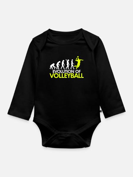Evolution - Baby Bio-Langarm-Body - Schwarz