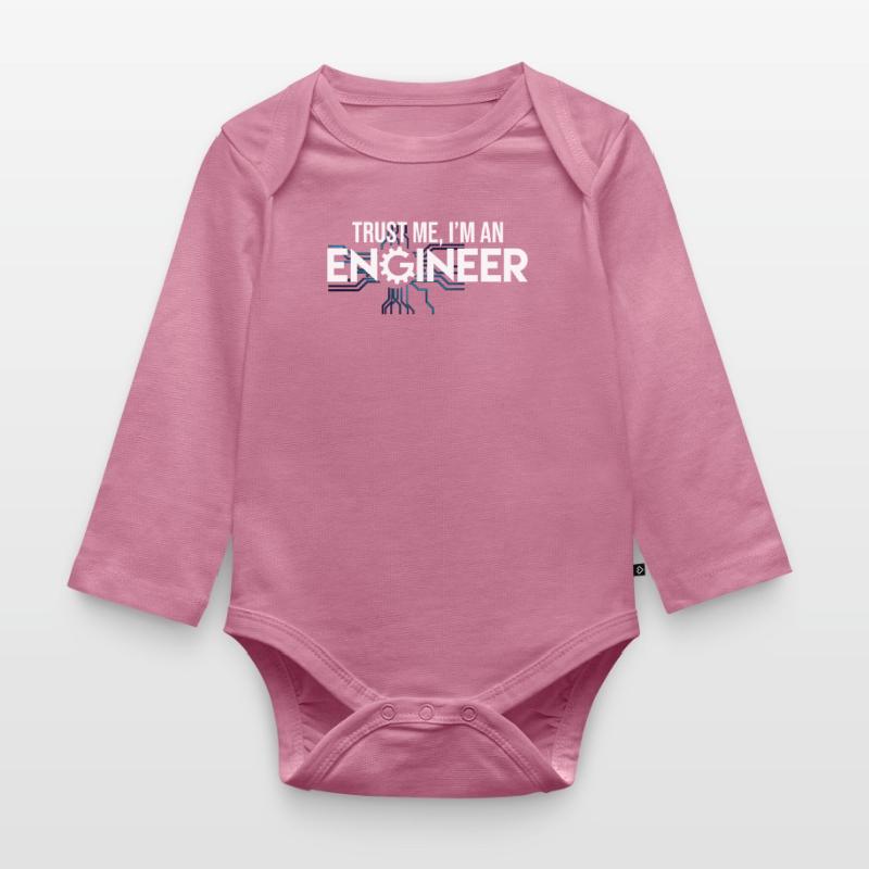 Engineer engineering electrical engineer saying Organic Longsleeve Baby Bodysuit