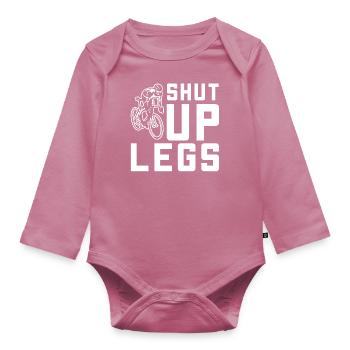 Cool Shut Up Legs Bicyclette - Baby Bio-Langarm-Body - Mauve - Vorne