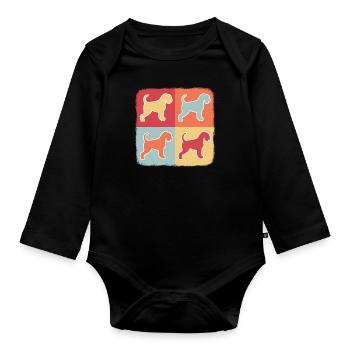 Schnauzer - Baby Bio-Langarm-Body - Schwarz - Vorne