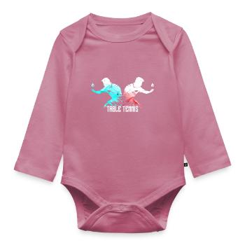 Tischtennis table tennis - Baby Bio-Langarm-Body - Mauve - Vorne