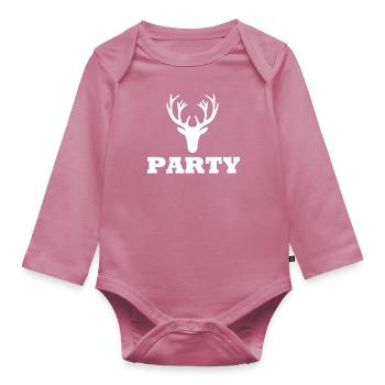 PARTY - Baby Bio-Langarm-Body - Mauve - Vorne