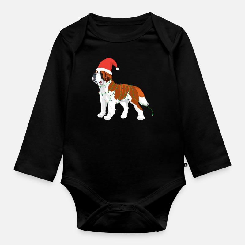 Weihnachten - Baby Bio-Langarm-Body - Schwarz