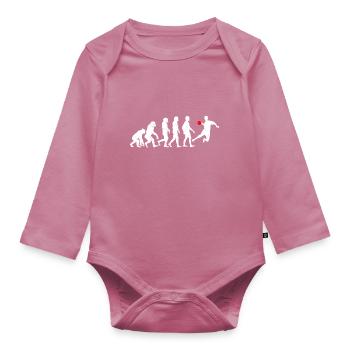 Evolution Handball - Baby Bio-Langarm-Body - Mauve - Vorne