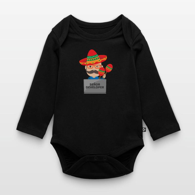 Señor Developer Senior Developer - Geschenkidee Baby Bio-Langarm-Body