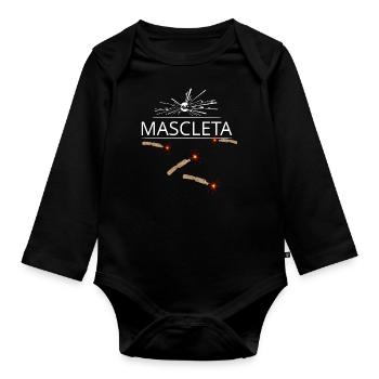 Fallas de Valencia Mascleta Piro Pyro Fireworks - Organic Longsleeve Baby Bodysuit - black - Front