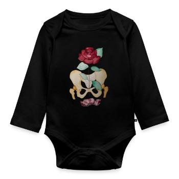 orthopedist - Organic Longsleeve Baby Bodysuit - black - Front