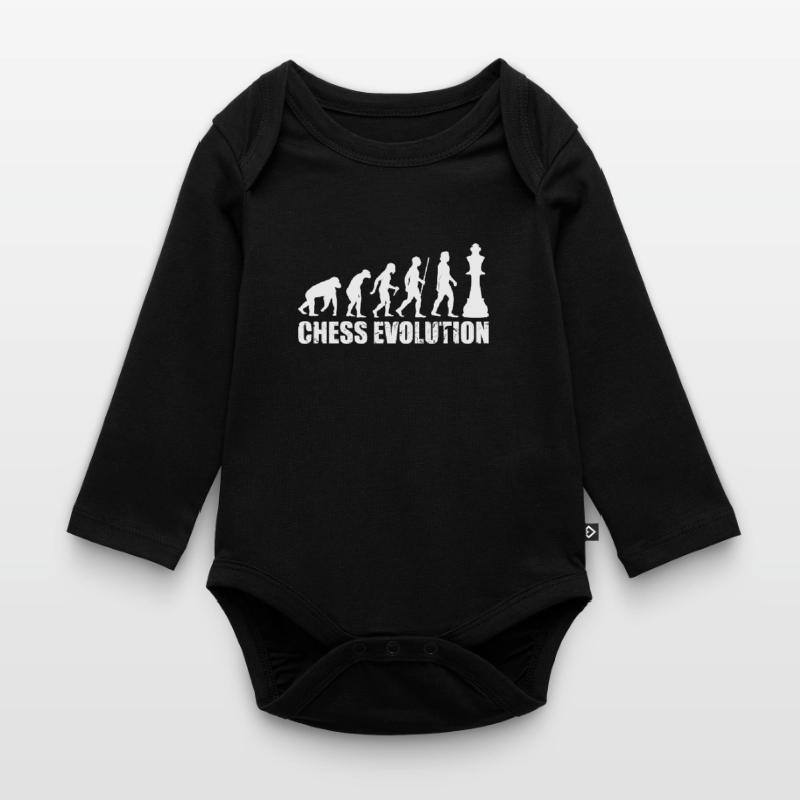 CHESS EVOLUTION Organic Longsleeve Baby Bodysuit