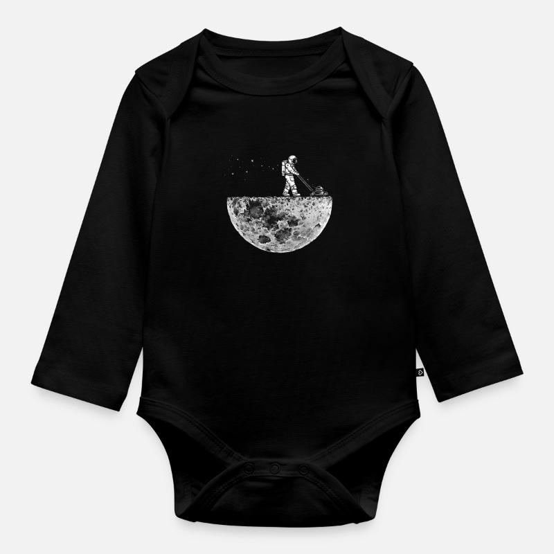 Astronaut - Baby Bio-Langarm-Body - Schwarz