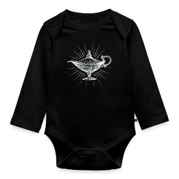 Magic Lamp - Baby Bio-Langarm-Body - Schwarz - Vorne
