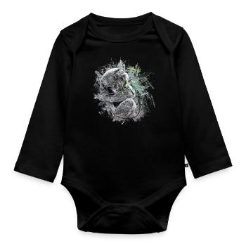 Koala - Baby Bio-Langarm-Body - Schwarz - Vorne