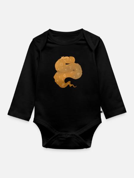 Foxxx - Baby Bio-Langarm-Body - Schwarz
