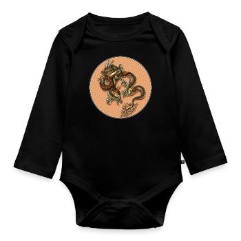 Dragon - Baby Bio-Langarm-Body - Schwarz - Vorne