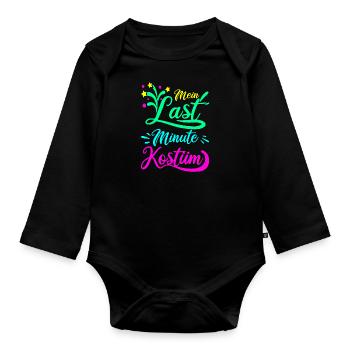 Fasching - Baby Bio-Langarm-Body - Schwarz - Vorne
