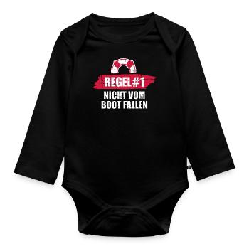 Kreuzfahrt - Baby Bio-Langarm-Body - Schwarz - Vorne