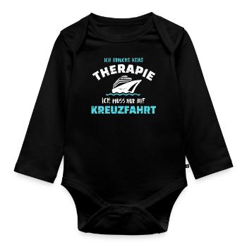 Kreuzfahrt - Baby Bio-Langarm-Body - Schwarz - Vorne