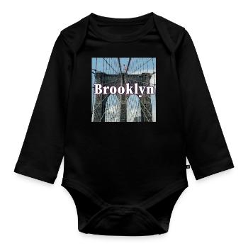 Brooklyn Bridge - Baby Bio-Langarm-Body - Schwarz - Vorne