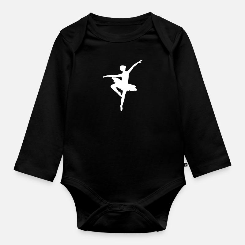 ballet - Body Bébé bio manches longues - noir