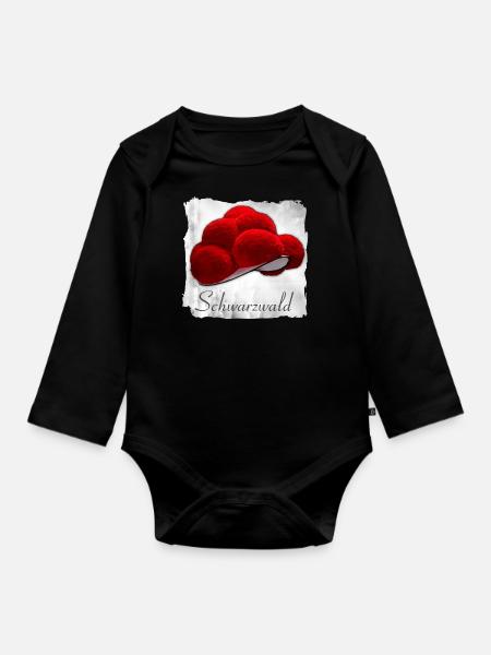 Bollenhut Schwarzwald 1.5 - Baby Bio-Langarm-Body - Schwarz