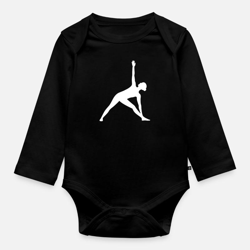 Pose - Baby Bio-Langarm-Body - Schwarz