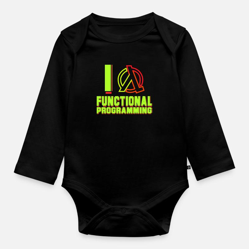 Programmierer Lambda - Baby Bio-Langarm-Body - Schwarz