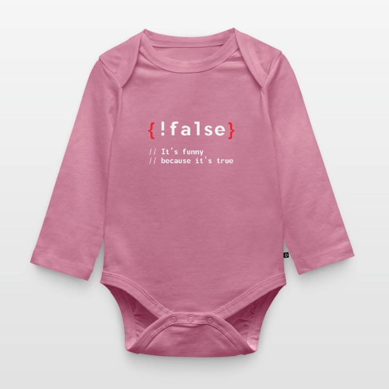 Coding Debug Admin Programm Geschenk Baby Bio-Langarm-Body