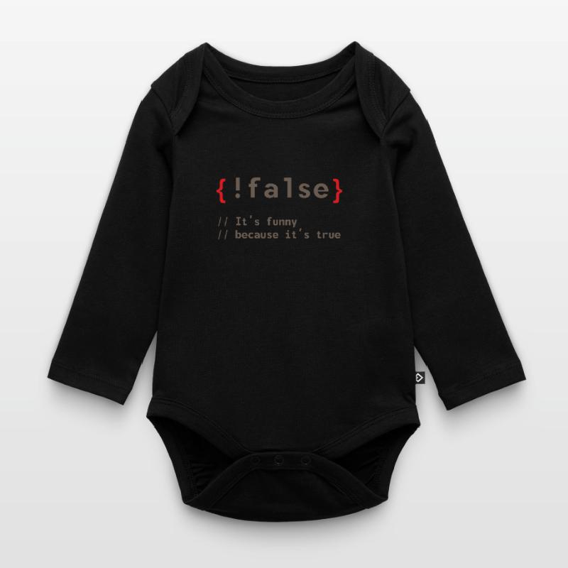 Coding Debug Admin Programm Geschenk Baby Bio-Langarm-Body