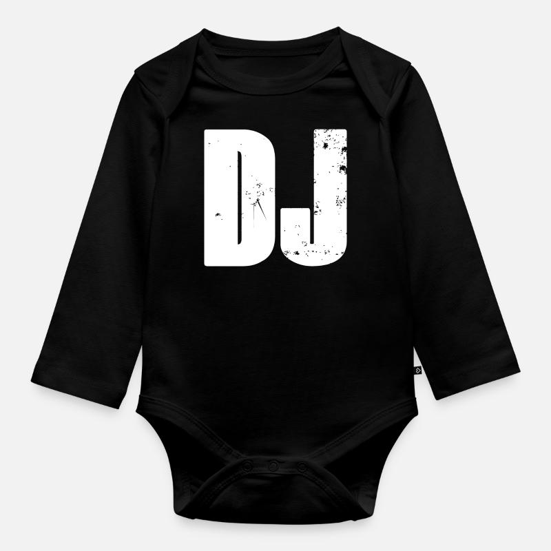 DJ - Body Bébé bio manches longues - noir