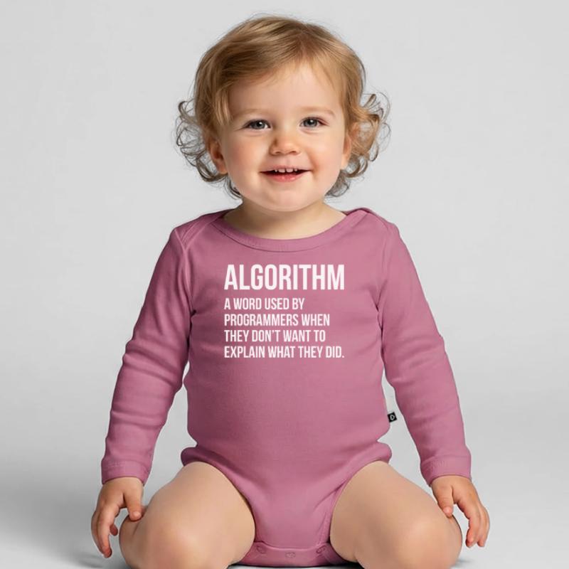 Algorithm Programming Informatic Geschenk Baby Bio-Langarm-Body