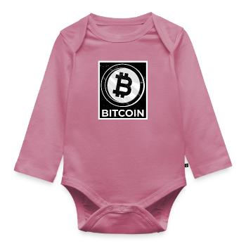 BItcoin - Body Bébé bio manches longues - mauve - Devant