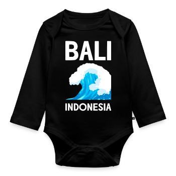 Bali - Baby Bio-Langarm-Body - Schwarz - Vorne