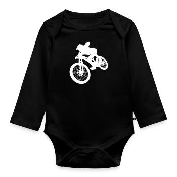 Downhill Mountainbike, Cross Mountainbiker BMX MTB - Baby Bio-Langarm-Body - Schwarz - Vorne
